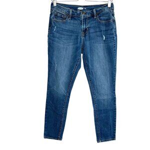 Old Navy Womens Dark Wash Curvy Skinny Jeans Womens Size 2 Short